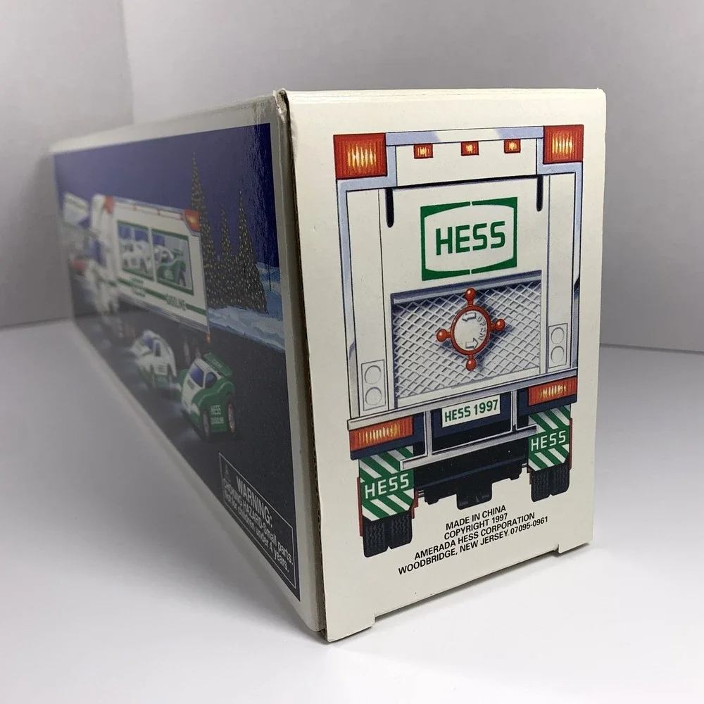 RARE Vintage 1997 HESS Toy Truck and Racers -‎ NEW In Original Box